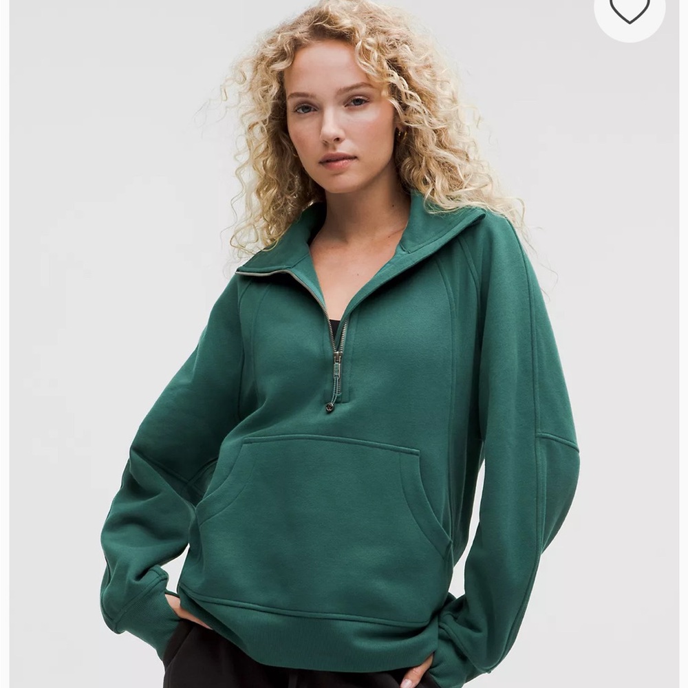 Lululemon Funnel Neck oversized scuba, Half zip top NWT XL/XXL